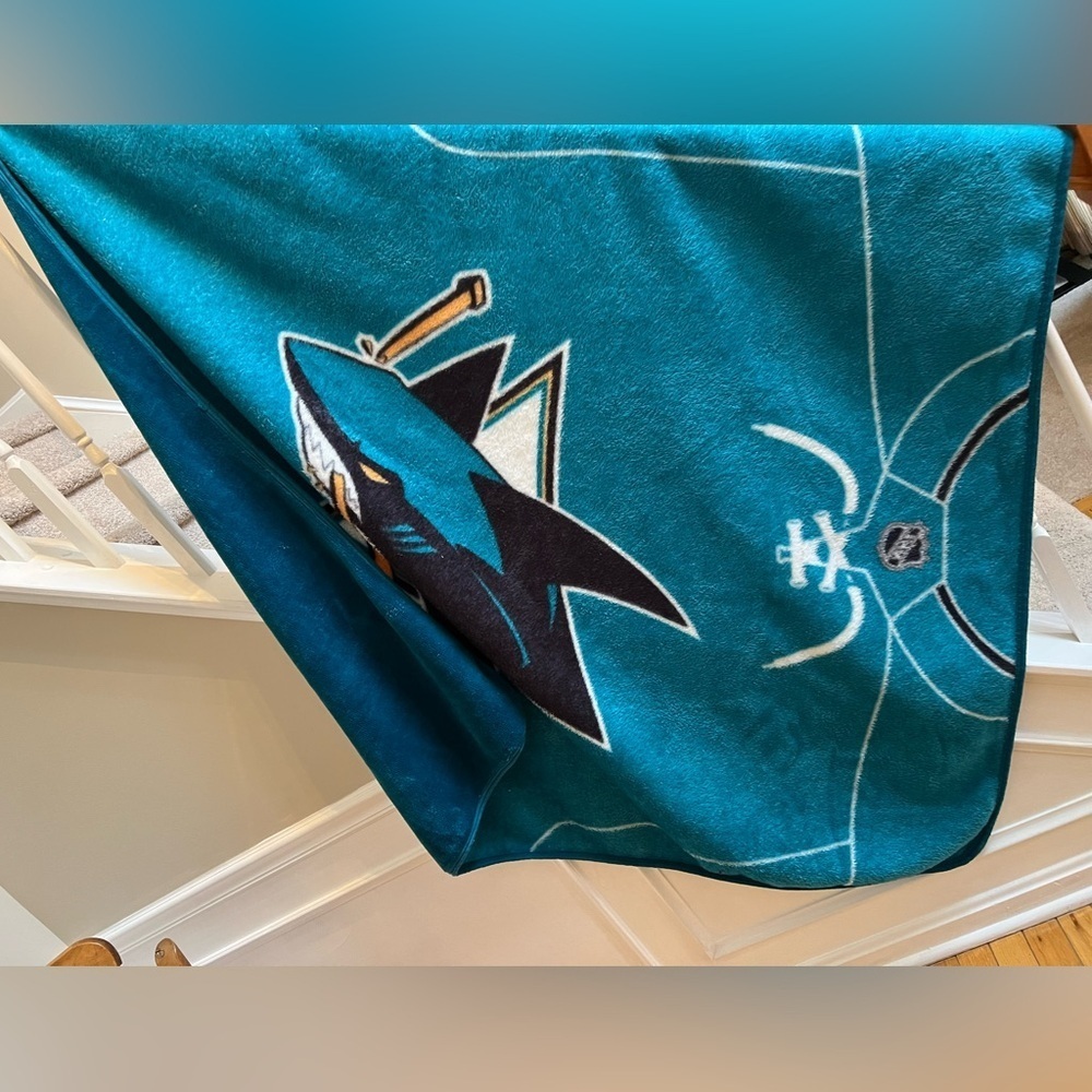 san jose sharks blanket - Picture 4 of 4